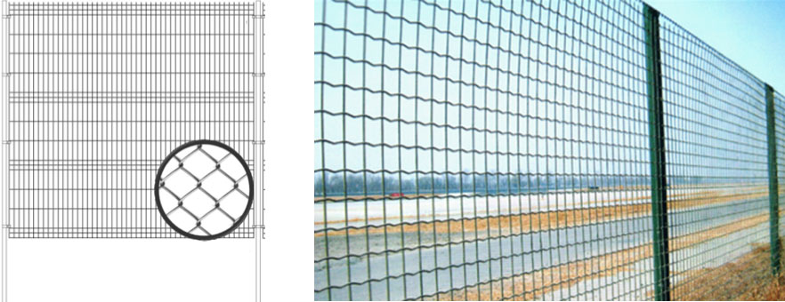 Fences made of mesh netting